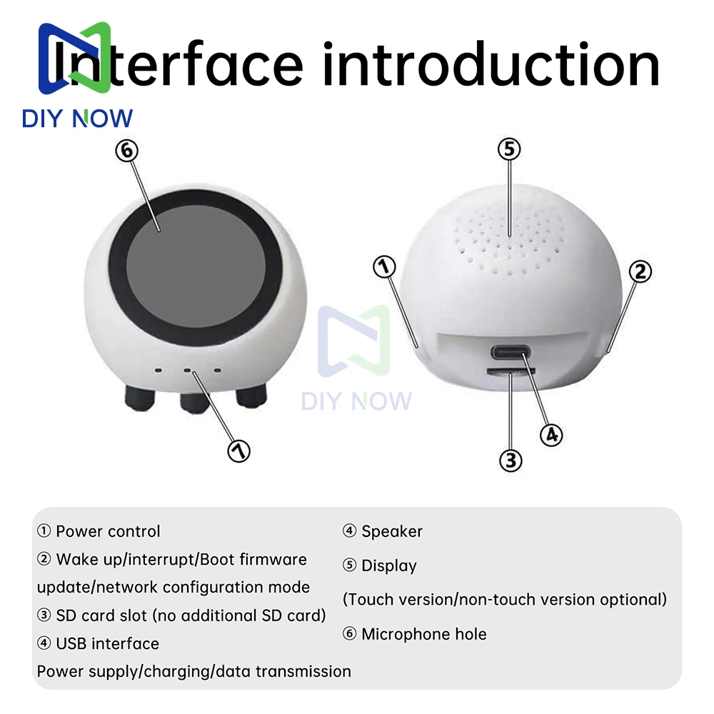 DeepSeek AI صوت الدردشة روبوت ESP32 S3 1.28 بوصة شاشة الكريستال السائل N16R8 الإلكترونية عين ساعة سطح المكتب espHome مساعد ل XiaoZhi #3