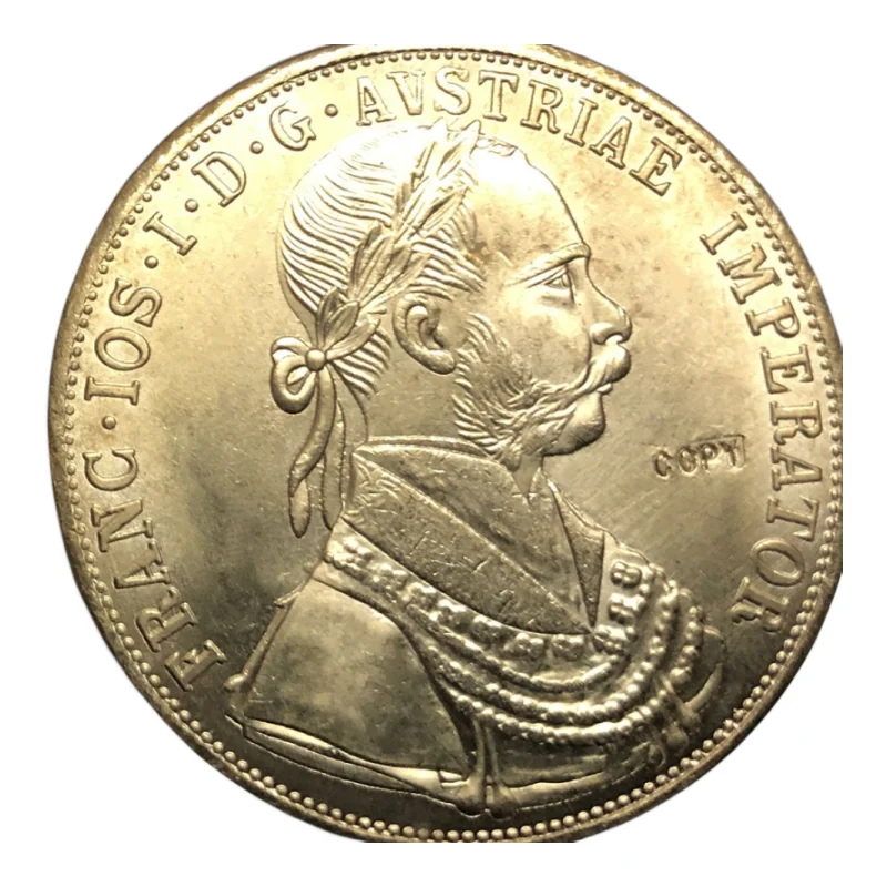 

1915 Austria 4 Ducats - Franz Joseph I (Trade Coinage) Golden Copy Coin