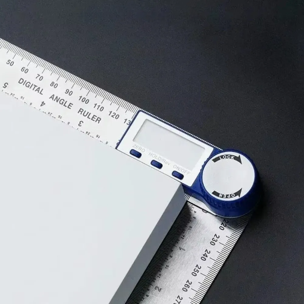 Miernik kątów cyfrowy 2 w 1, 360 stopni, wysoka dokładność, elektroniczny miernik kątów, przenośny elektroniczny goniometr ze stali nierdzewnej
