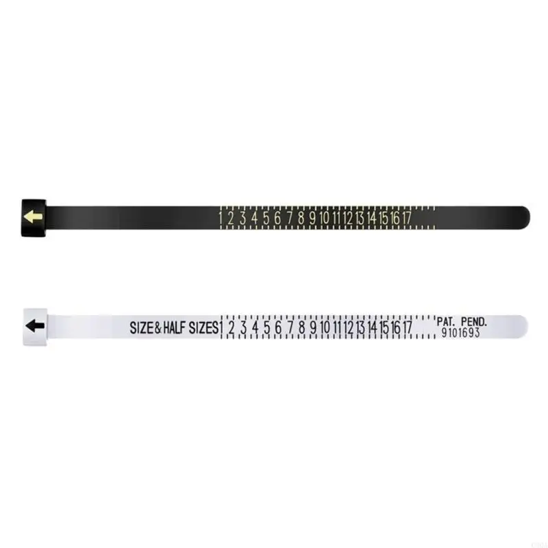 C90A Small Ring Ruler Measurer Finger Coil Ring Sizing Tool UKSize US Size Measure