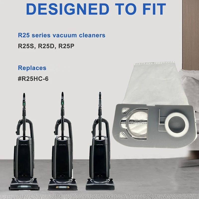 أكياس غبار بديلة لـ Riccar ، مكنسة كهربائية ، جزء فلتر مستقيم ، سلسلة R25 ، R25S ، R25D ، R25P ،