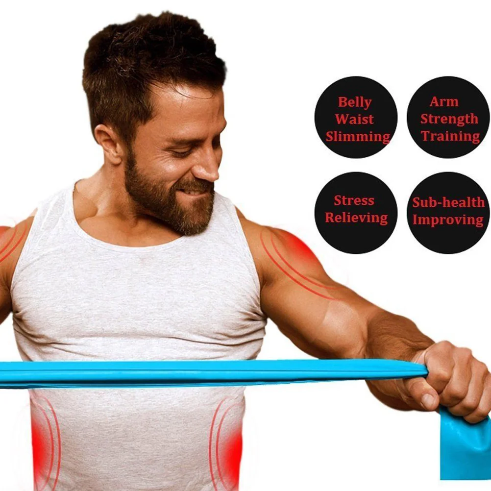 

2Pcs Yoga Resistance Bands Stretching Belt Purple Blue for Home Gym Muscle Strengthening Home Exercise Sports Stretching Belt