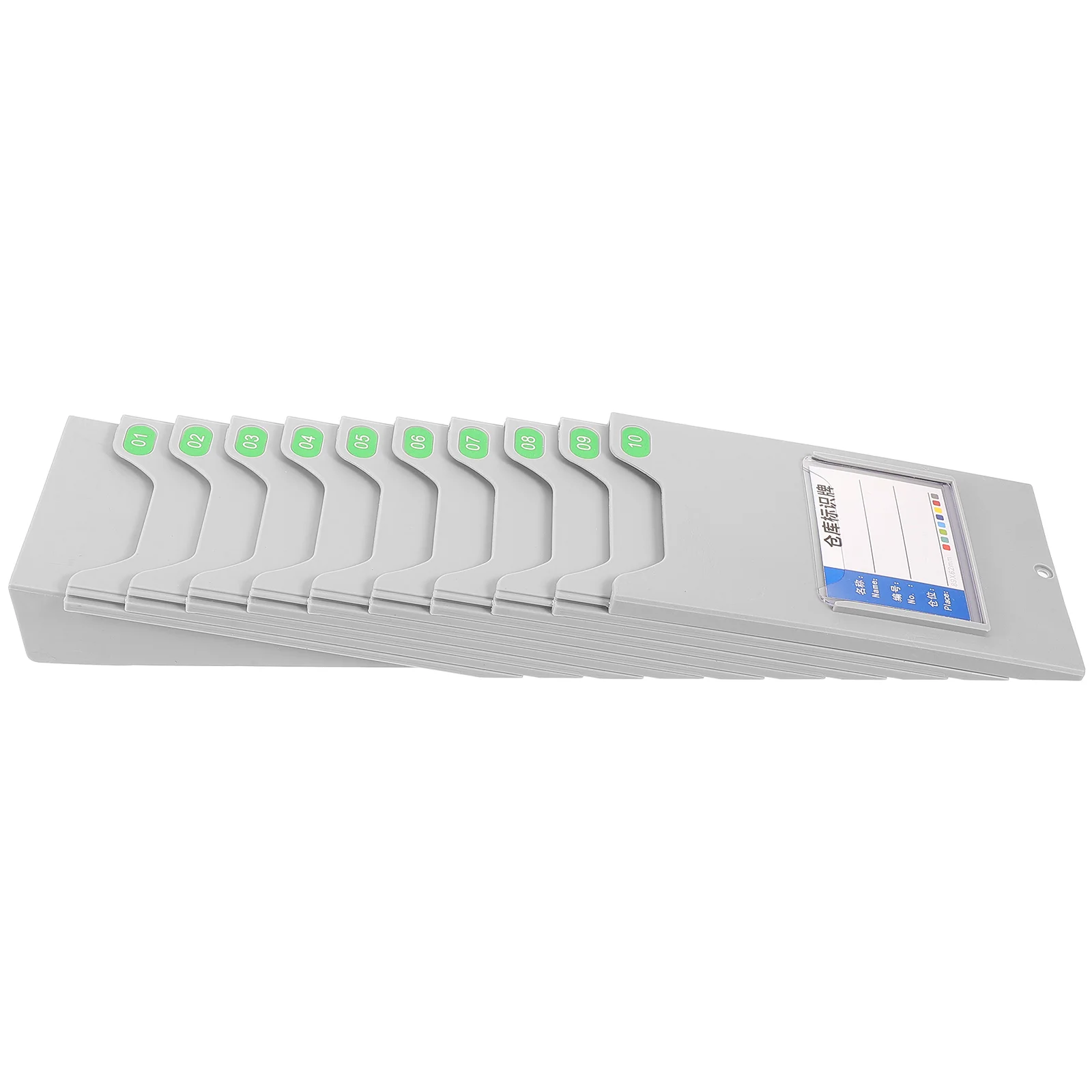

Space-saving Material Card Rack Storage Organizer Plastic Flashcard Holder for Warehouse Office Kitchen Magnetic Design Label