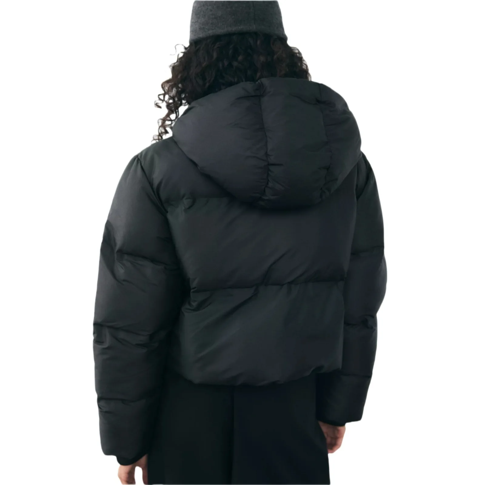 Padded Cotton Hooded Short Loose Warm Bread Coat Windproof Zip Up Fashion Casual Basic Daily Cozy Outerwear Classic Padded Coat