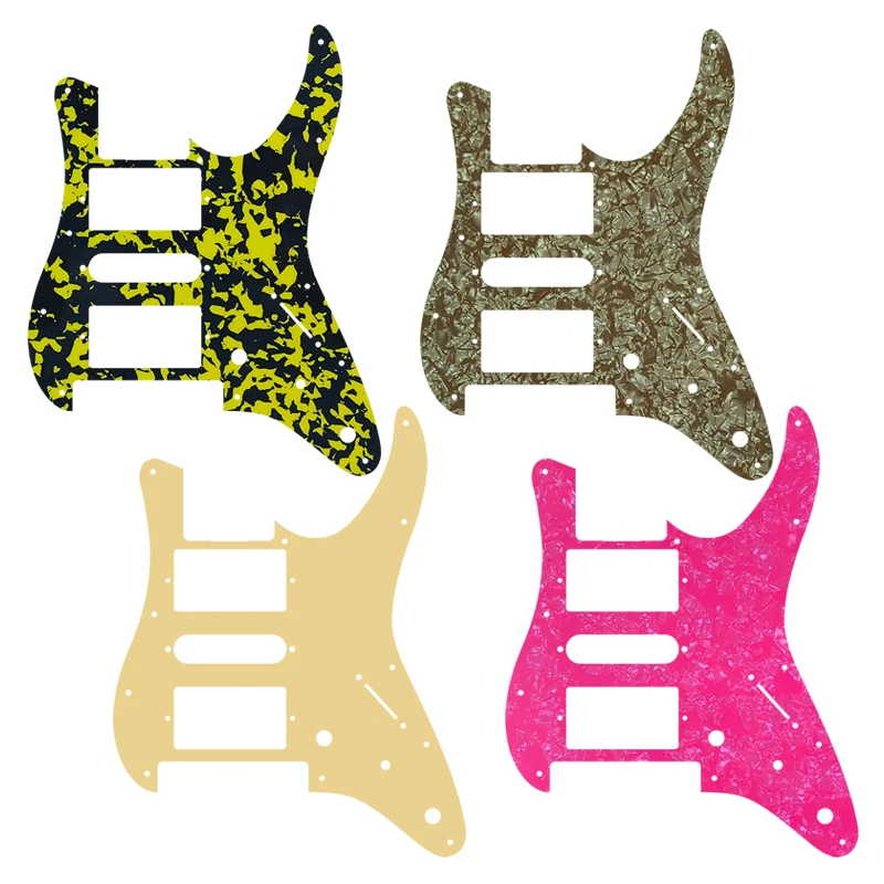 Xinyue Custom Guitar Parts - For SCHECTER HSH MIJ Strat Guitar Pickguard With Schecter HSH PAF Humbucker Many Colors