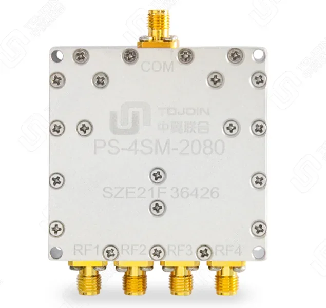Divisor de potencia de 4 vías de 2-8 GHz, divisores RF, soporte OEM de alta ganancia