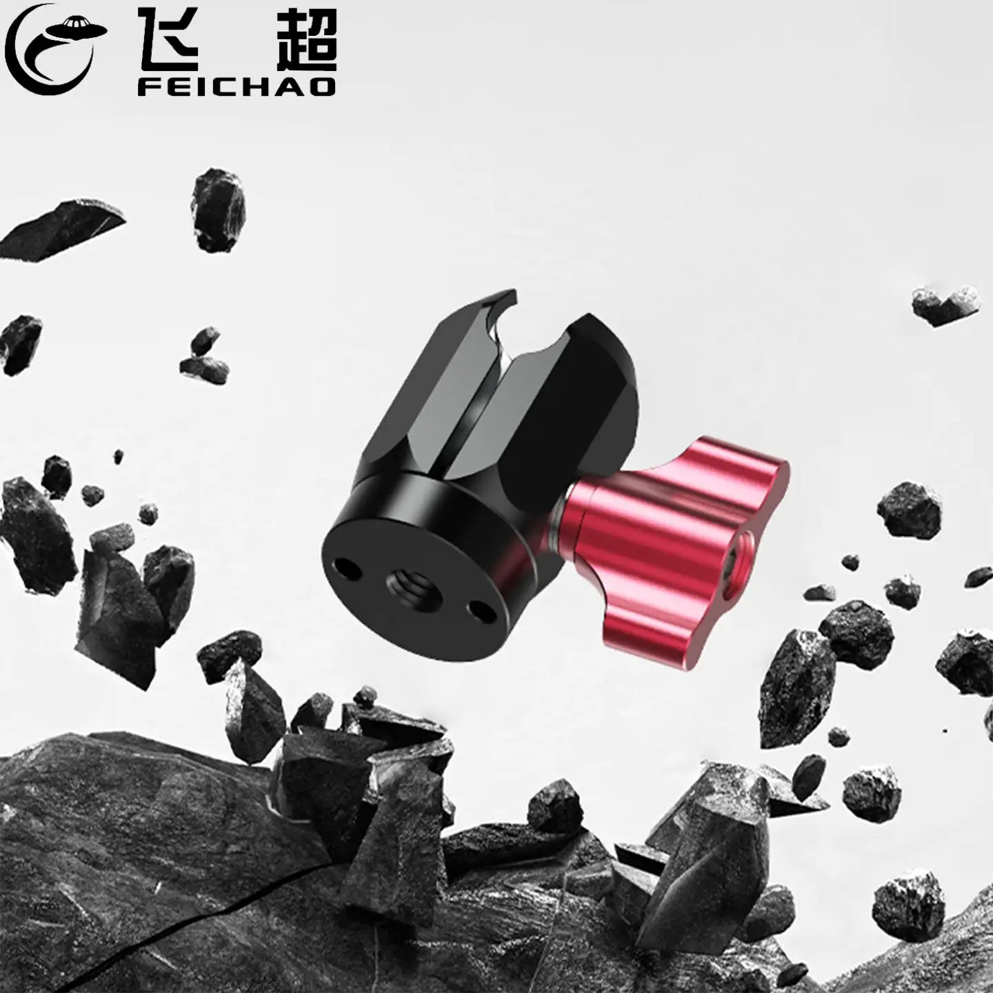 17mm Ball Head Clamp 360° Rotation Mini Ball Head Adapter for Gopro Hero 13 12 11 Action Camera Bicycle Riding Bracket 2kg Load