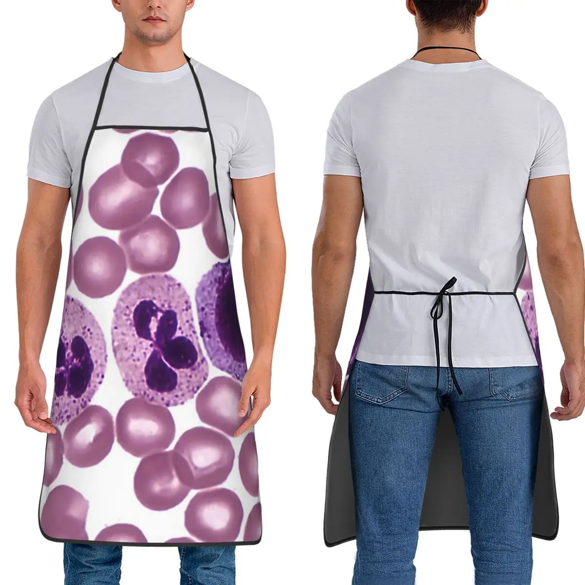 Hematology Blood Cells Medical Laboratory Scientist Aprons Chef Cooking Tablier Bib Kitchen Cleaning Pinafore for Women Men