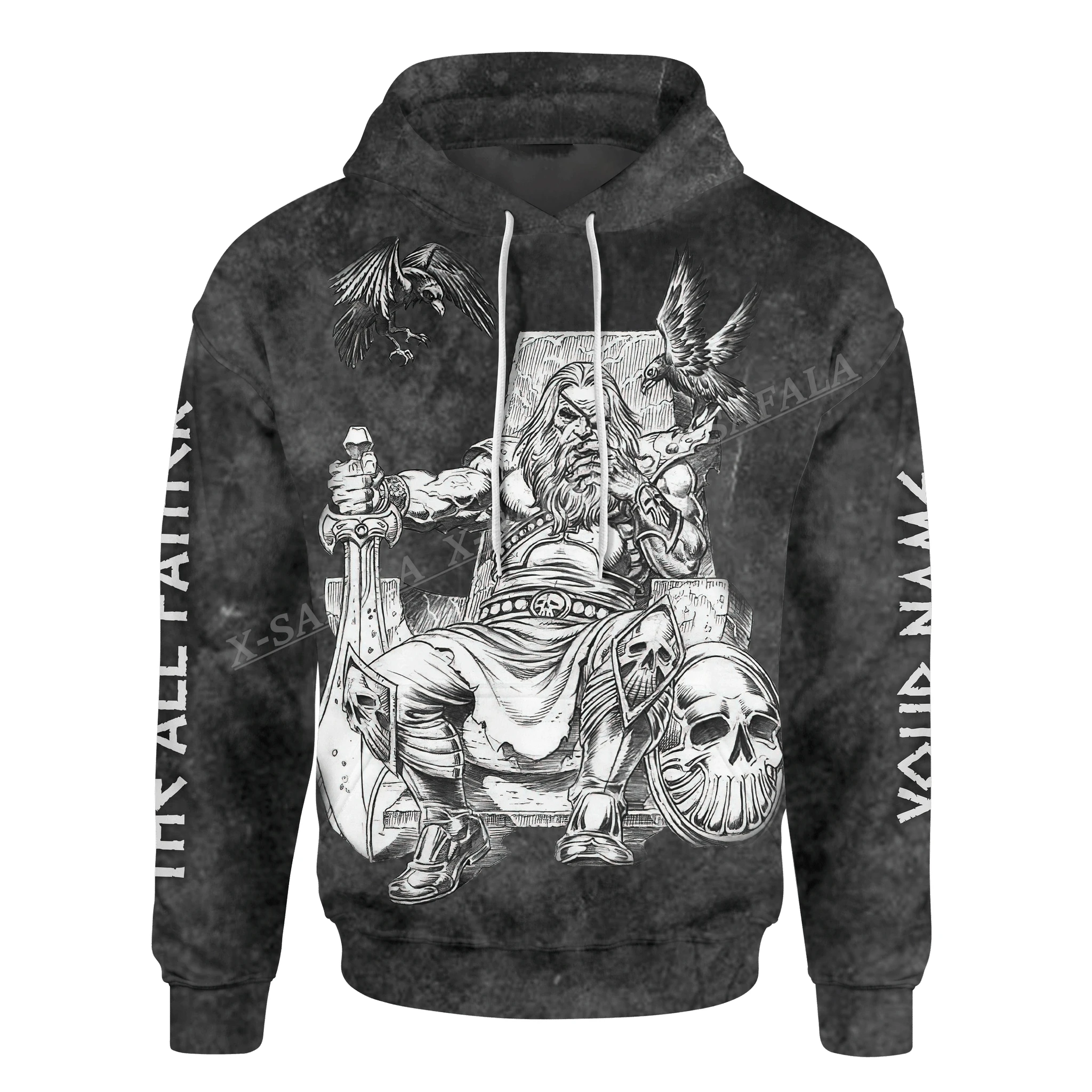 

Father God Odin Tattoo Pattern 3D Printed Hoodie Men Pullover Sweatshirt Jersey Jumper High Quality BREATHABLE