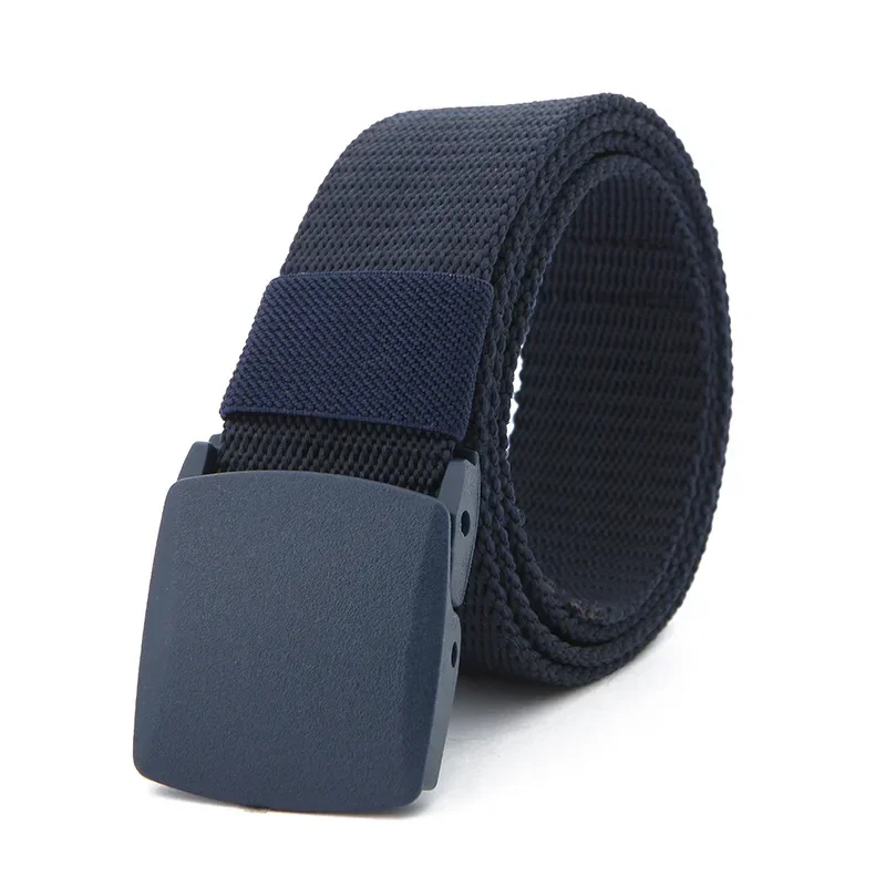 2023 Military Men Belt 120cm Belts Adjustable Belt Men Outdoor Travel Tactical Waist Belt with Plastic Buckle for Pants