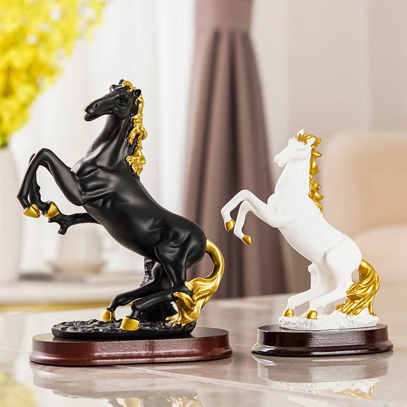 

Luxury horse crafts living room wine cabinet TV cabinet decorative ornaments home accessories housewarming gifts