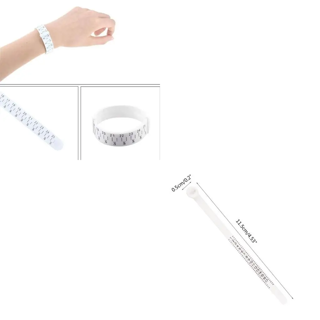 

Измерительный инструмент для измерения размера кольца, пластиковый измеритель размера для пальца, измерительный инструмент для