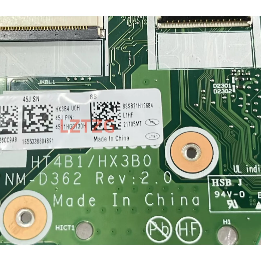 NM-D362 For Lenovo ThinkPad T14S Gen 2/X13 Gen 2 Laptop Motherboard CPU I5 I7-11th Gen  8G/16G RAM 100% Tested OK