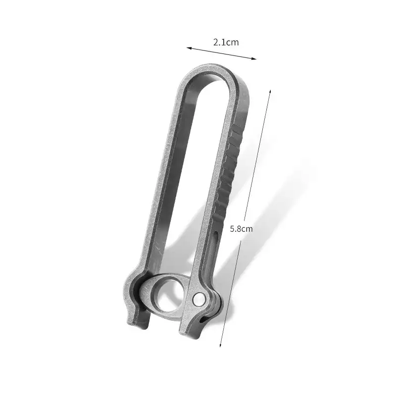 Titanium Alloy Belt Buckle Portable Multifunctional Metal Belt Buckle EDC Spring Movable Hanging Buckle Portable