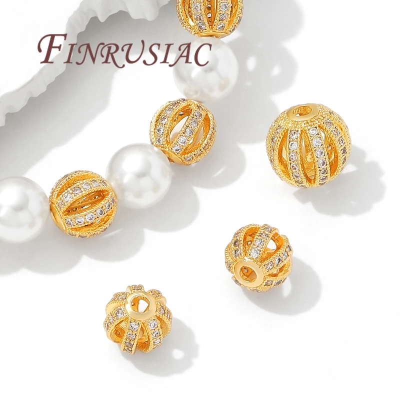 Separators For Beads 18K Gold Plated Brass Spacer Beads,Necklace Accessories,Bracelets Beads,DIY Jewelry Making Supplies image 5