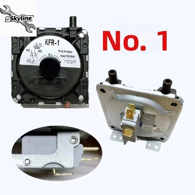 Water Heater Wind Pressure Pneumatic Switch, Fits HJ‑9 & KFR‑1 1st/2nd/3rd Generation applicable to Water Heater Parts