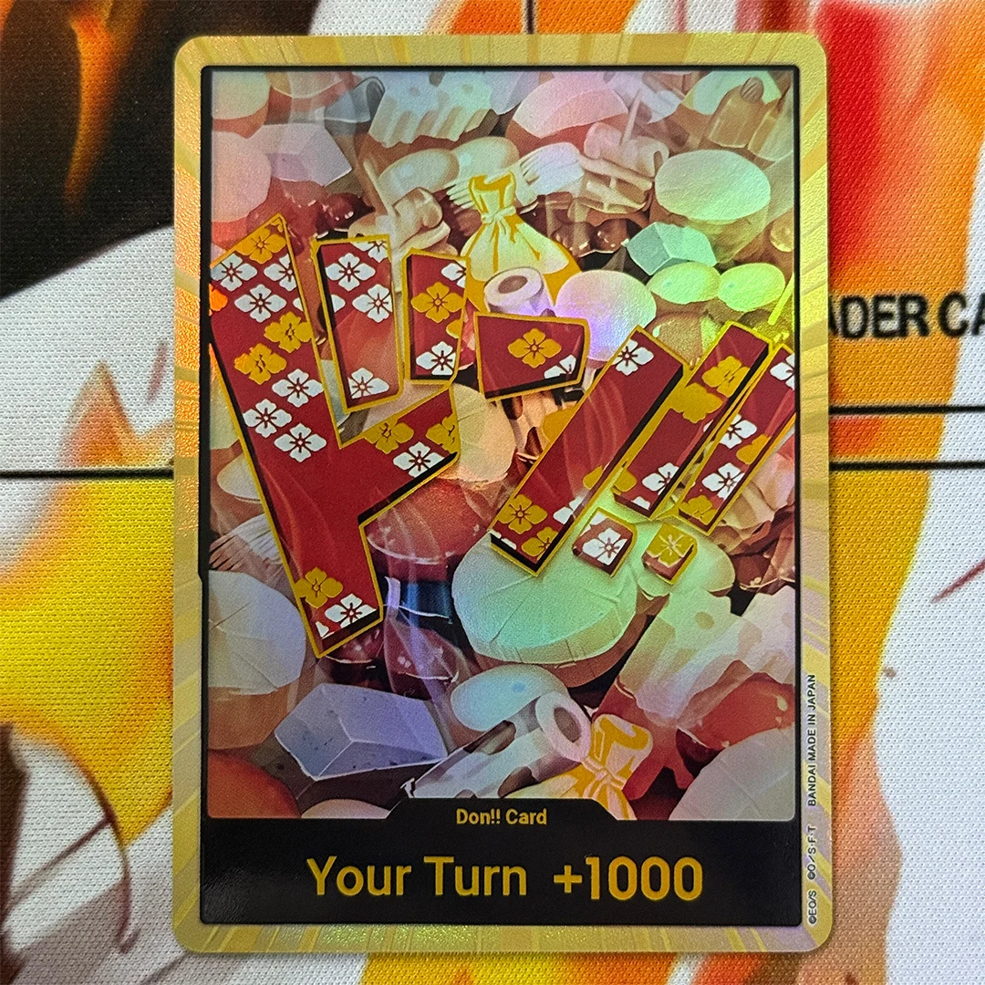 

10 Piece DIY Proxy One Picec DON!! Card: Kouzuki Oden Super Parallel Collection Card Self-Made OPCG Gold DON!!
