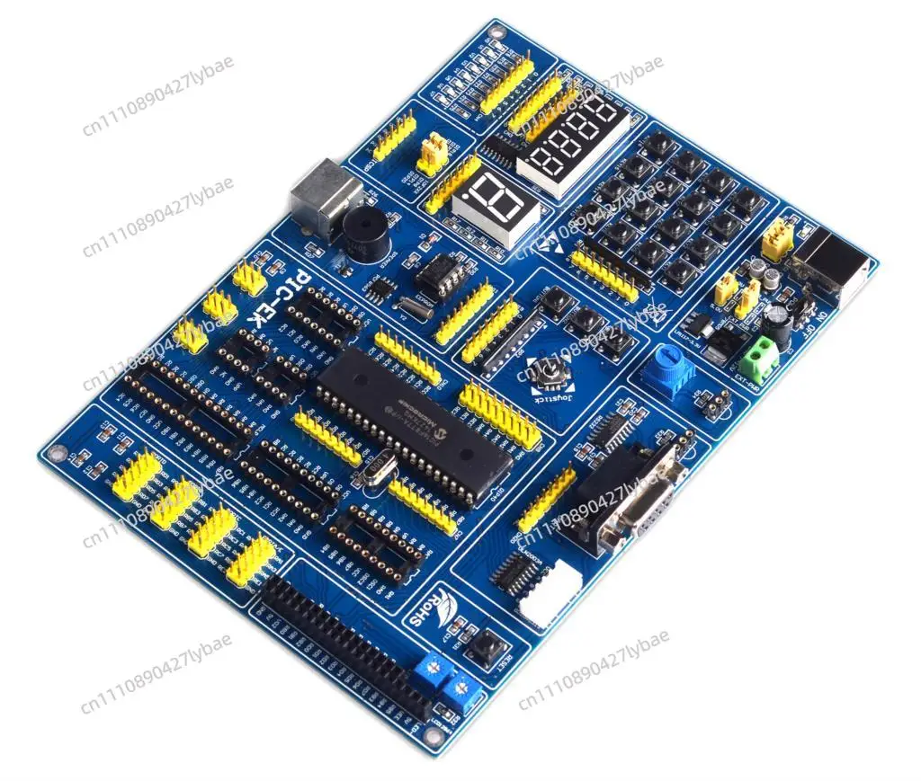 PIC Microcontroller Learning Development Board PIC-EK with PIC16F887 Microcontroller with Routines supports 8/14/18/20/28/40 pin