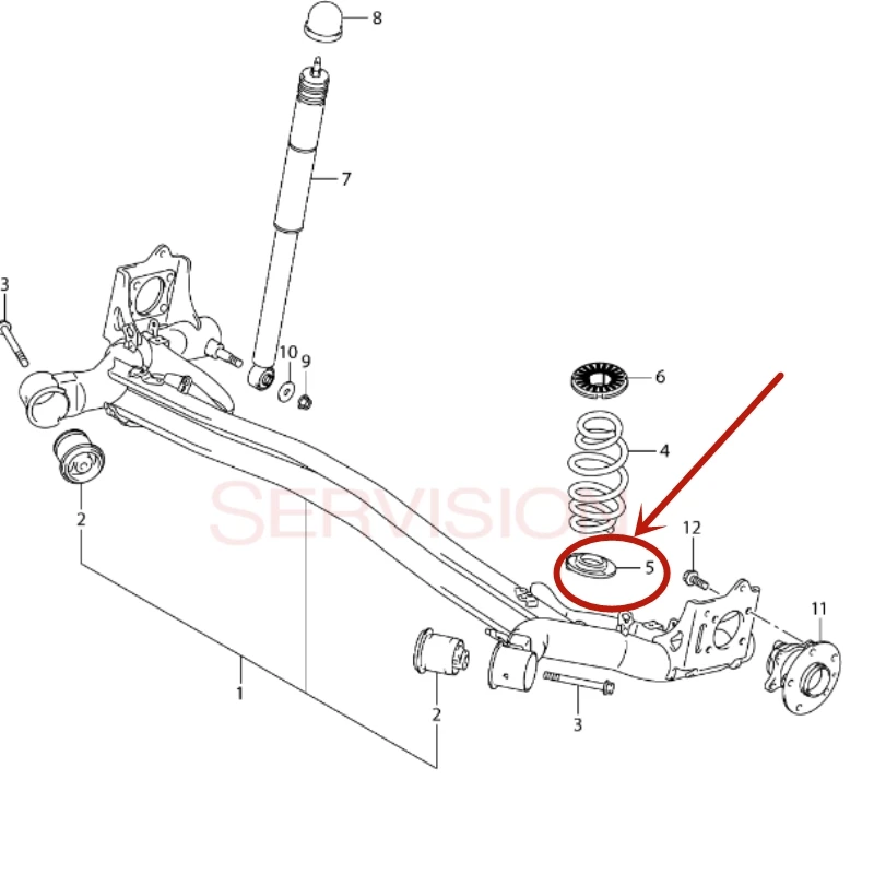 しーるちょ う New Genuine OEM Parts Auto Rear Spring Lower Seat 41312-70L00 For