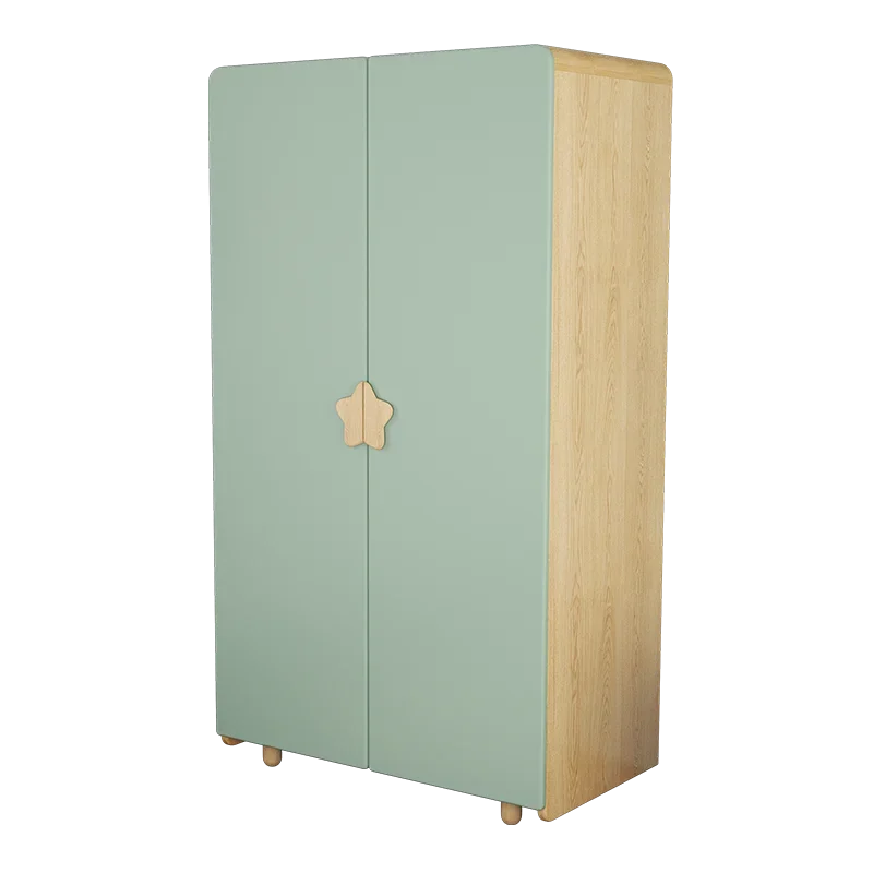 Wardrobe Solid Wood Creative Locker Single Door Little Closet Baby Cabinet