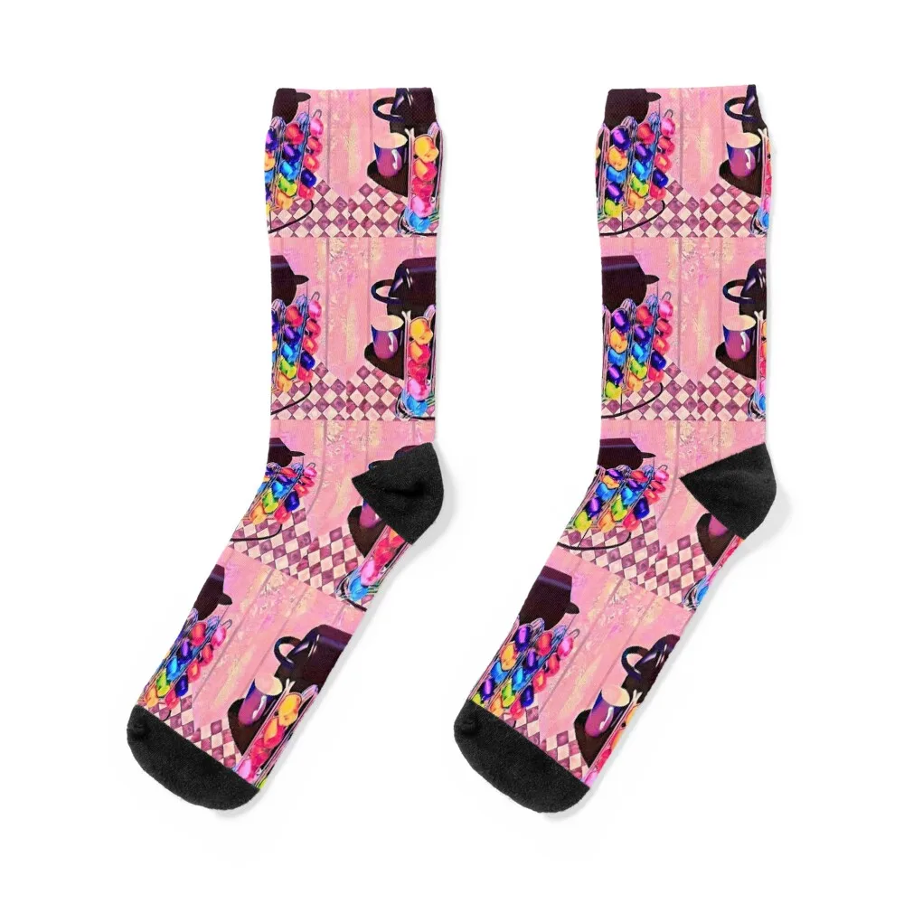 

Morning Biss Socks Stockings floral anti-slip anime Men Socks Women's