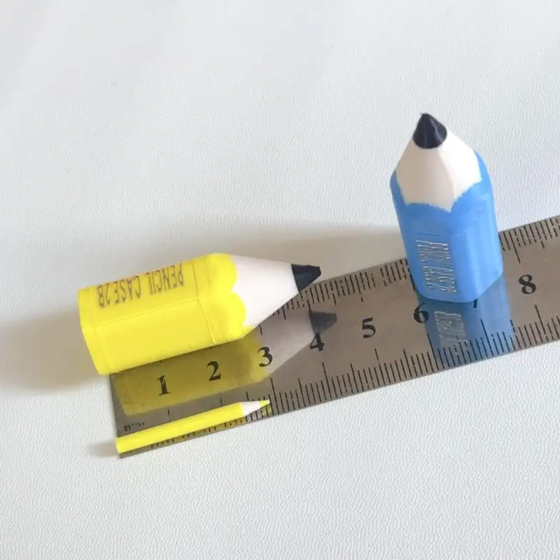 Juego de útiles escolares en miniatura para casa de muñecas, bolígrafos de colores y Mini lápices, accesorios de juguete para juego de imitación, 10/12 Uds.