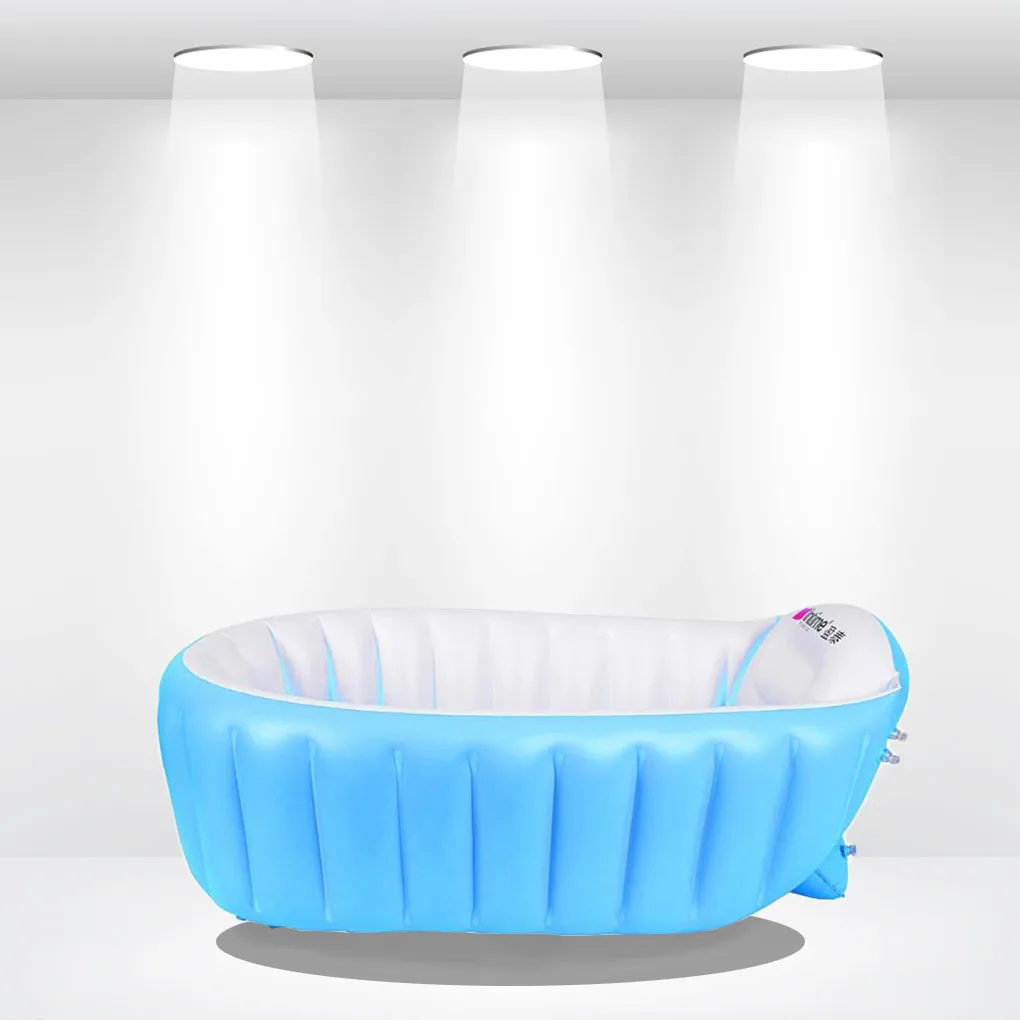 Baby Inflatable Bathtub Portable Infant Toddler Bathing Tub Non Slip Travel Mini Swimming Pool Foldable Shower Basin