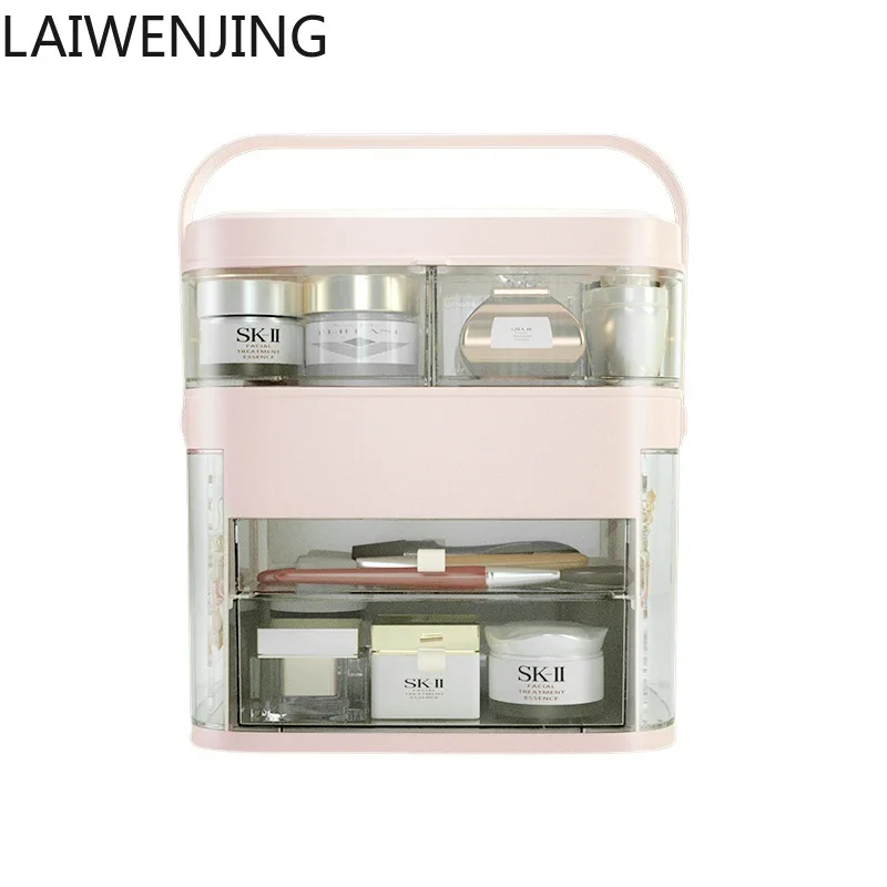 SGF Qixi Festival Makeup Mirror Jewelry Shelf Multifunctional Storage Box with Lid