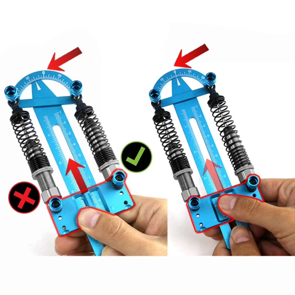 

Metal Shock Absorber Ruler Shock Synchronizer RC Car Tool Range 12Cm For 1/8 1/10 1/12 1/16 1/18 1/24 RC Car