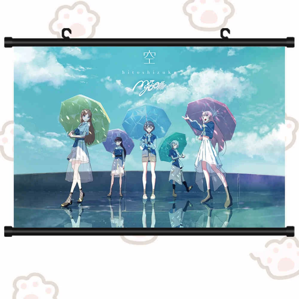 Anime BanG Dream! It's MyGO Tomorin Shiina Taki Poster Kaname Rana Cosplay Scroll Mural Wall Hanging Poster Otaku Home Art Decor