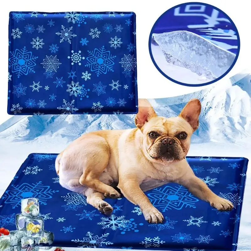 Pet Dog Cooling Mat Ice Pad Teddy Mattress Pet Cool Pet Ice Cool M Cooling Pad Keep S Mat Dog Cat Pet Summer L Gel Mat Bed M4N9