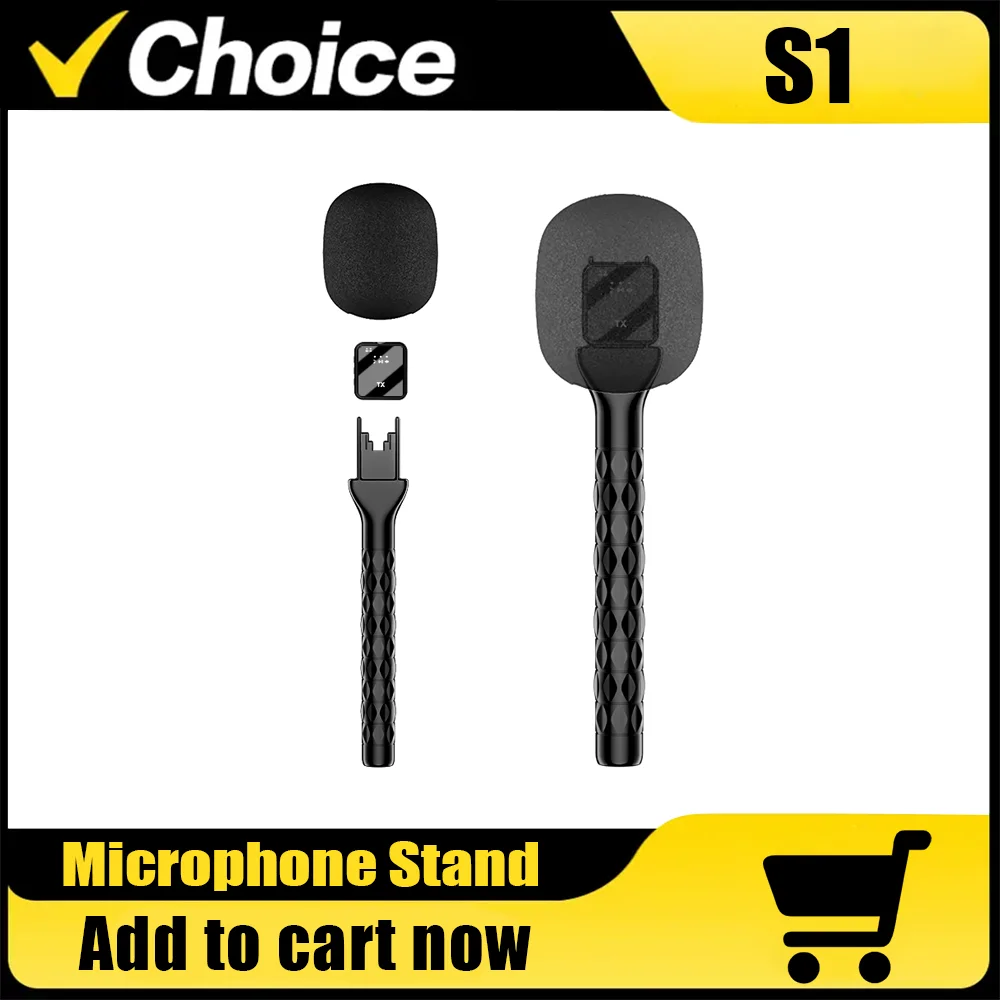 Supporto per microfono wireless portatile professionale per adattatore portatile Rode Wireless Go con schiuma in spugna antivento