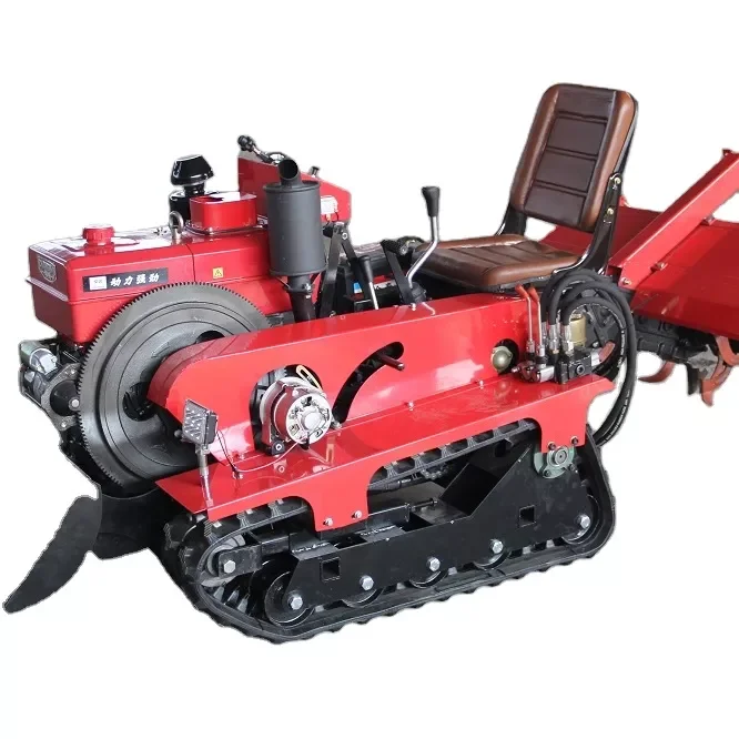 Cow Farm Equipment Machine Agricultural Farm Machines For Grass Cutting Tiller Lawn Mowere Mini Crawler Cultivator