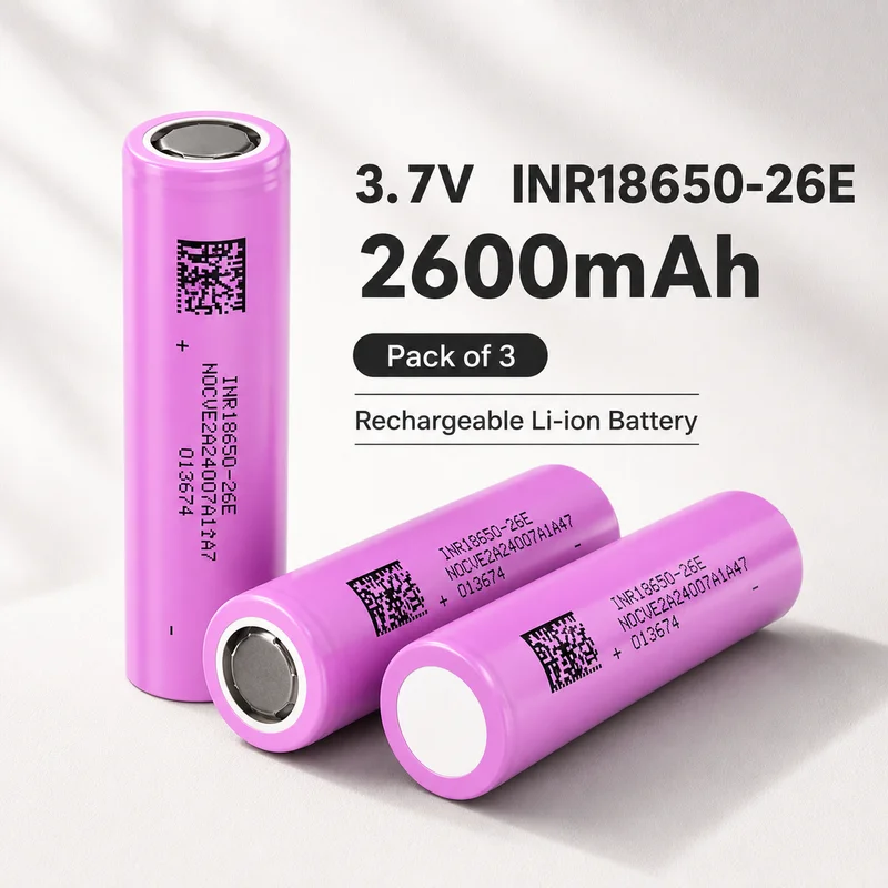 18650 Li-ion Rechargeable Battery 2600mAh 3.7V 10A Discharge Lithium Ion Cell For Power Bank Lamp Flashlight Torch Stable Output