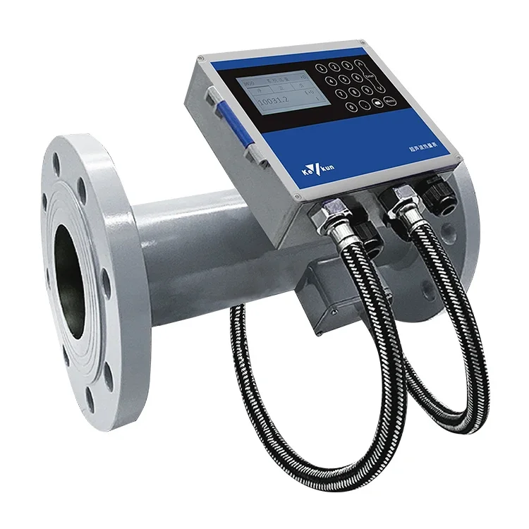 Fixed Ultrasonic Flow Meter RS485 MODBUS 25mm~1200mm  Water Flow Ultrasonic calorimeter