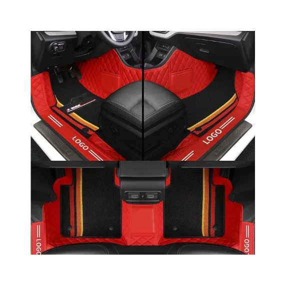 

5D 7D Luxury Diamond 3D Leather Car Mats 4 Pieces Pvc Double Car Floor Mat Leather Car Mats for Suzuki Swift