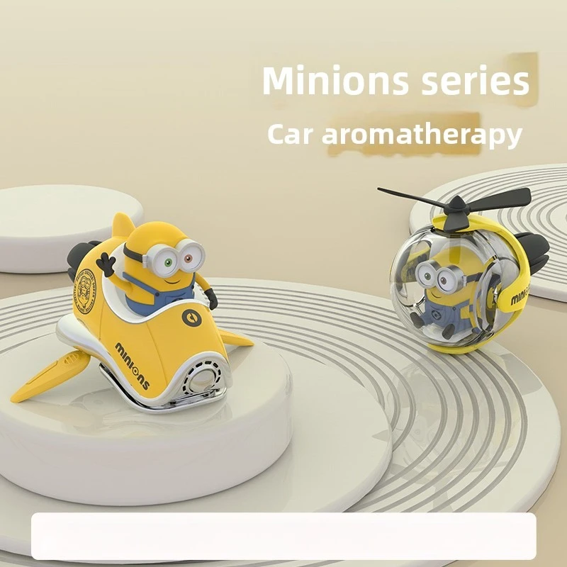 موزع تنفيس هواء للسيارة على شكل كرة طائرة من مينيونز - ديكور داخلي لطيف للسيارة Despicable Me، هدية إبداعية #2