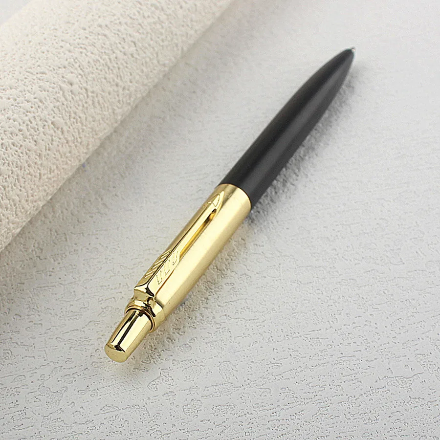 Długopis metalowy do biura, wkład 0.7MM, artykuły papiernicze, automatyczny długopis kulkowy do szkoły i biura, tusz czarny. — zdjęcie produktu 5