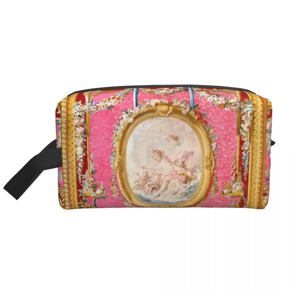 Custom Travel Rococo Renaissance Venuss Emerging Toiletry Bag Boucher Art Makeup Cosmetic Organizer Beauty Storage Dopp Kit Case