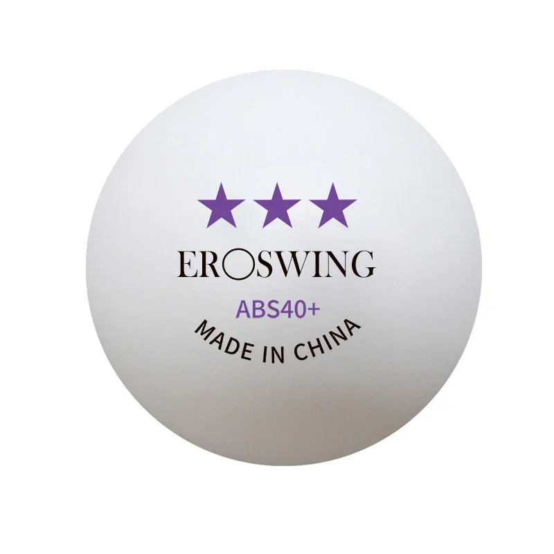 Eroswing 3-Star Table Tennis Balls 40mm+ Diameter New Material ABS 2.8g Professional Ping Pong Ball for Training 50pcs