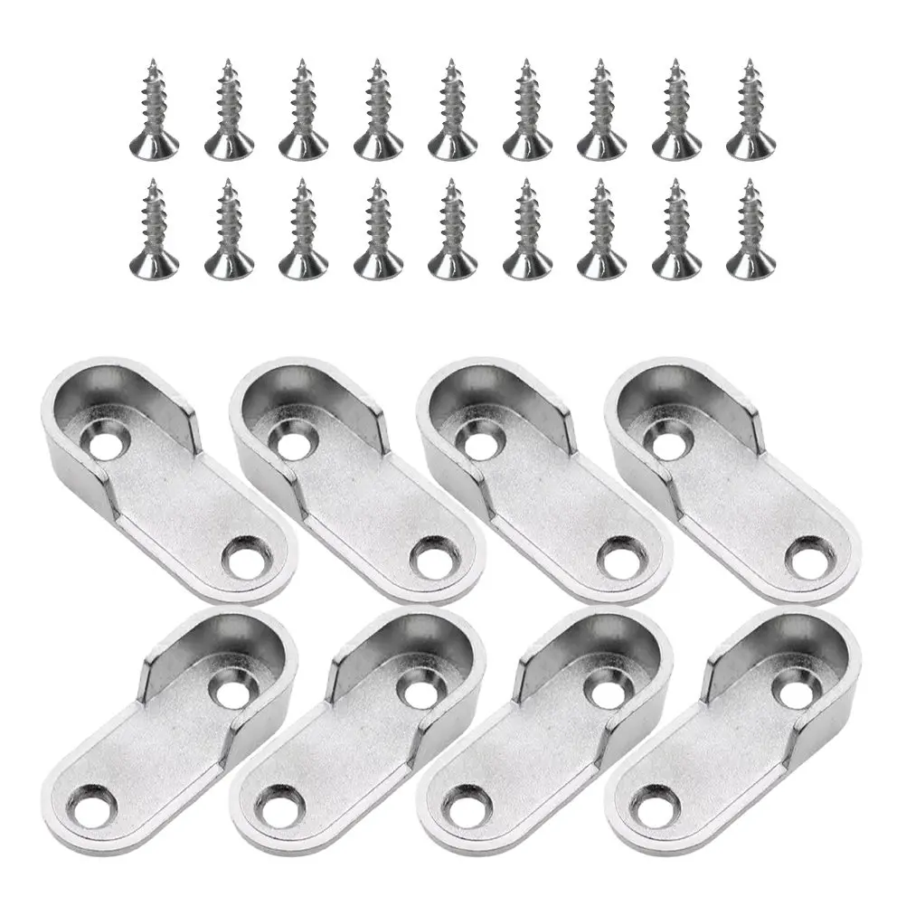 Closet Rod Ends Support Thickened Materials Versatile Use Home Closets Commercial Stores Hanging Closet Rod Hardware