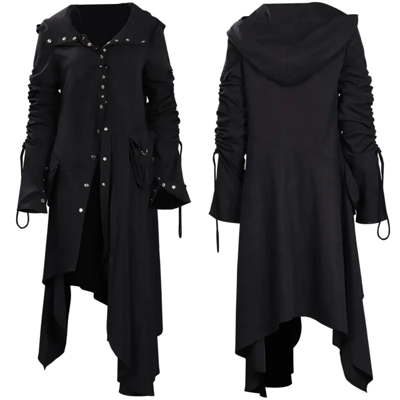 Nymphadora Tonks Cosplay Costume Ladies Black Coat Outfits Women Halloween Party Clothes For Role Play IA3531