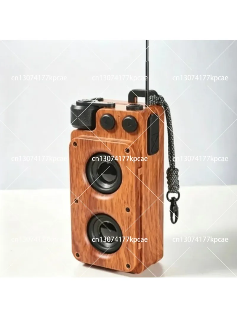 Vintage Wireless Bluetooth Speaker Mini Subwoofer FM Radio Outdoor Portable Desktop Sound for Home - view 2