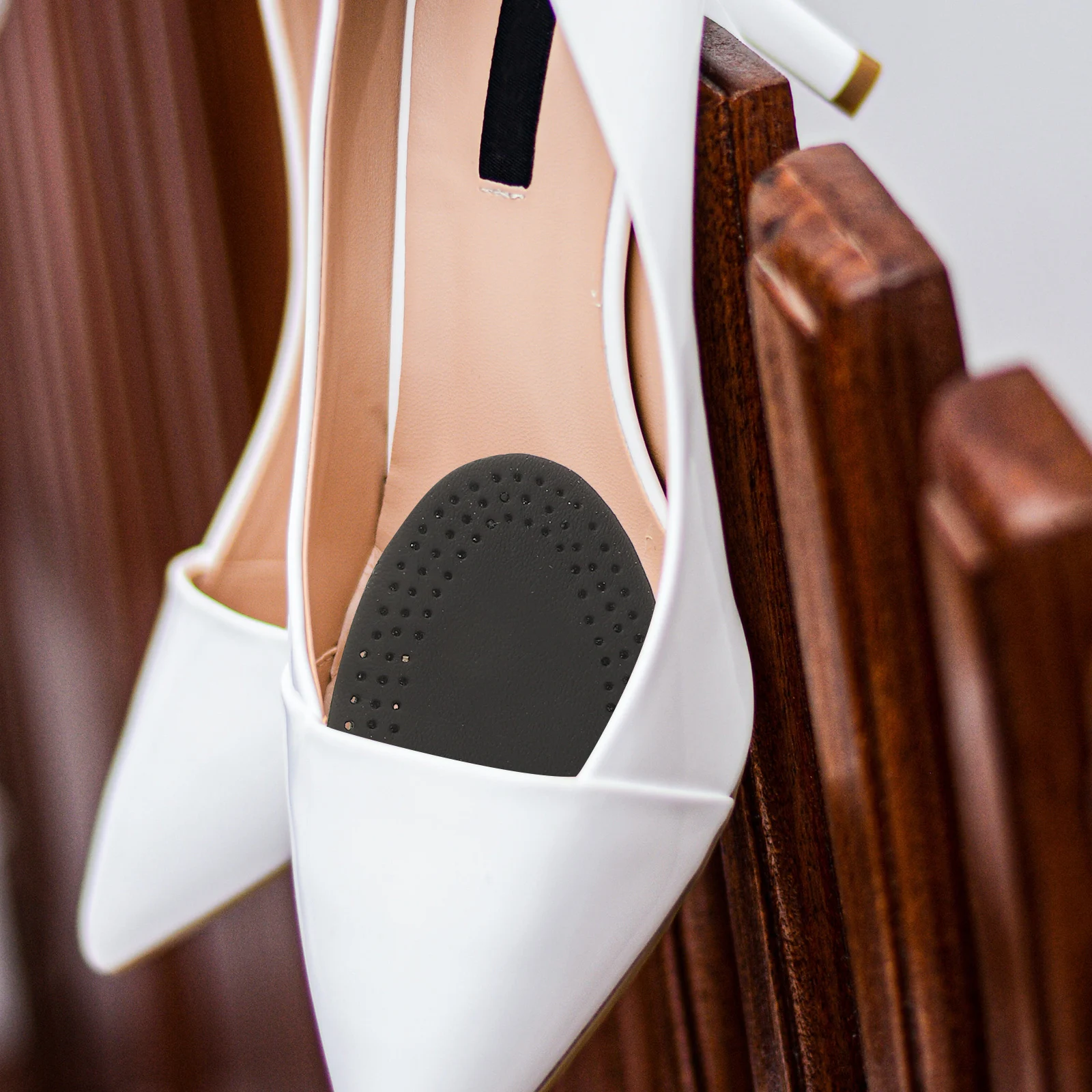 

4 Pairs Cowhide Forefoot Pad Feet Care Pads Breathable Insole Comfortable Lightweight Non slip Cushion Anti Pads Women Pain