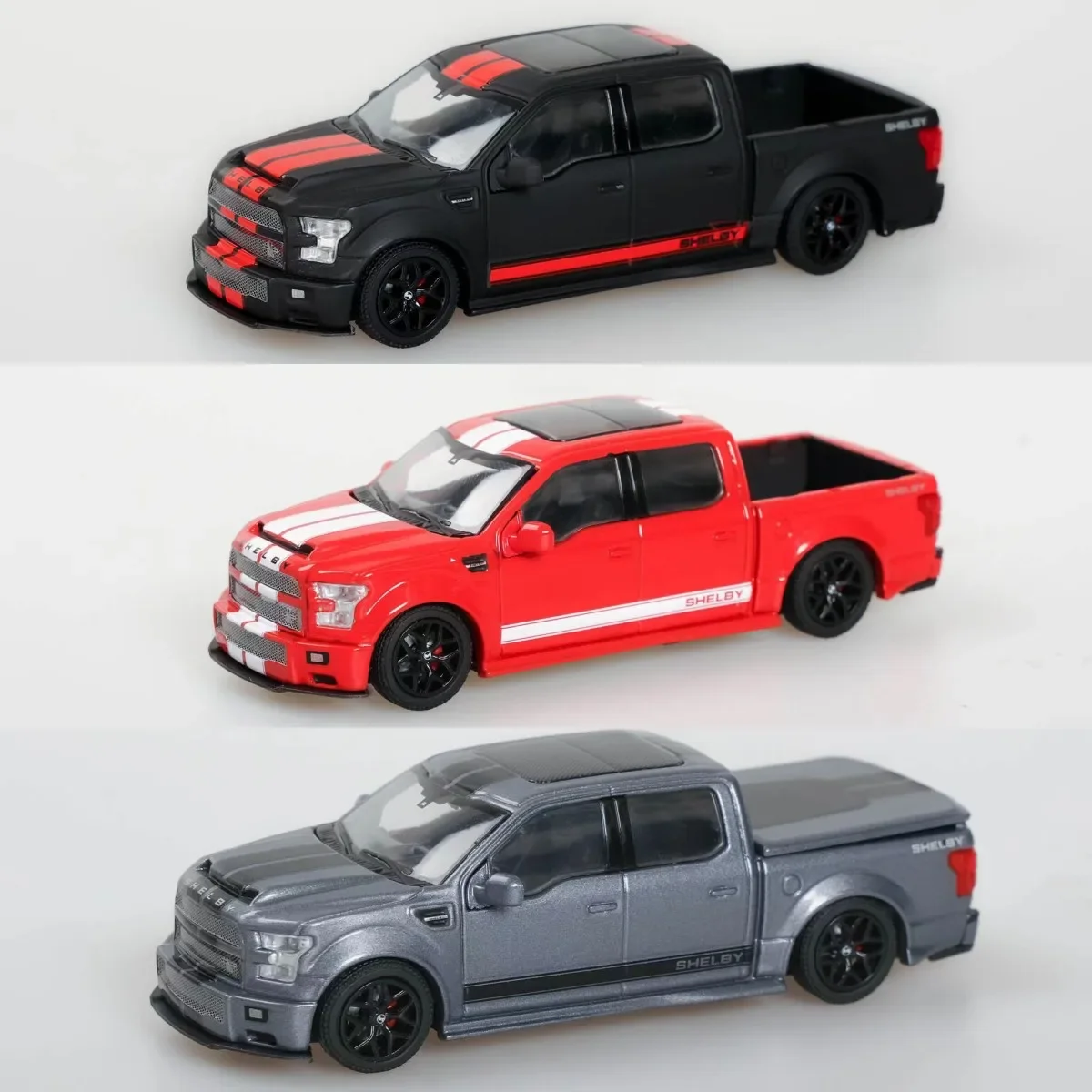 Funny Model 1:64 Shelby F150 red Black SIlver limited499 Model Car