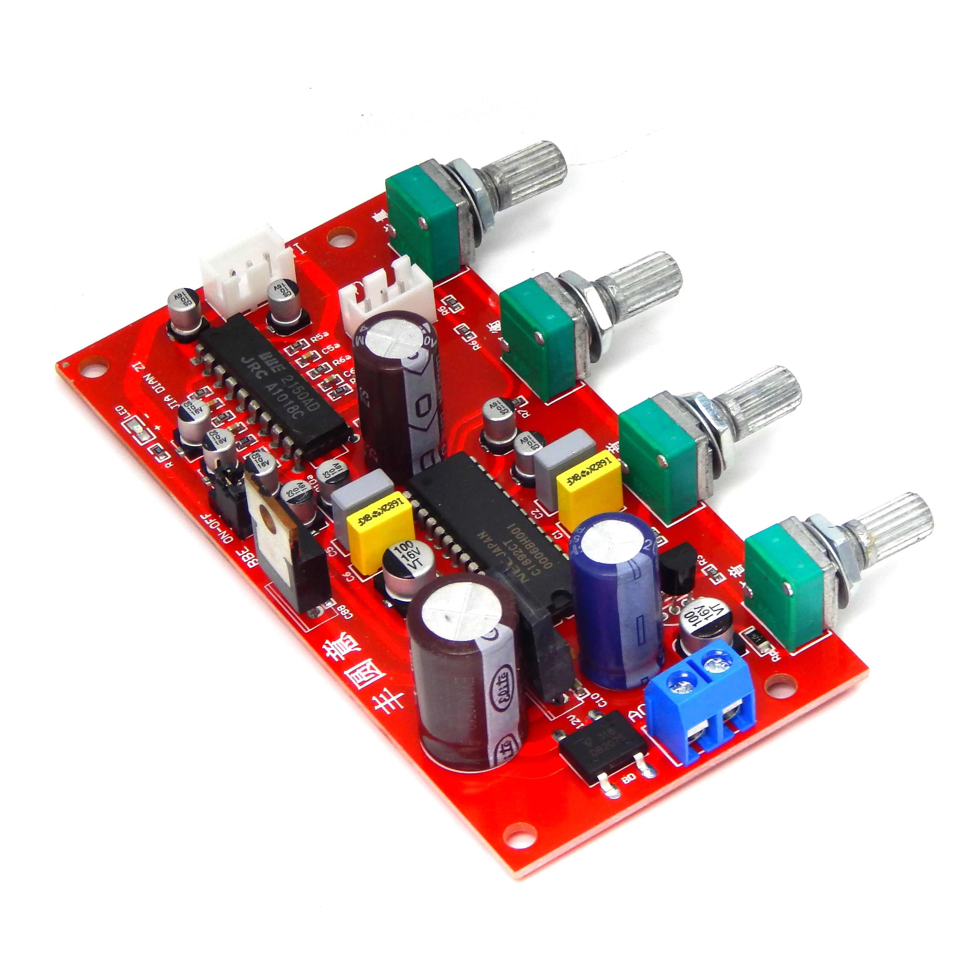 Hifi UPC1892 Stereo Preamp Amplifier Volume Tone Control Board For Diy Amp JRC2150 BBE Preamplifier Treble Balance Bass Module