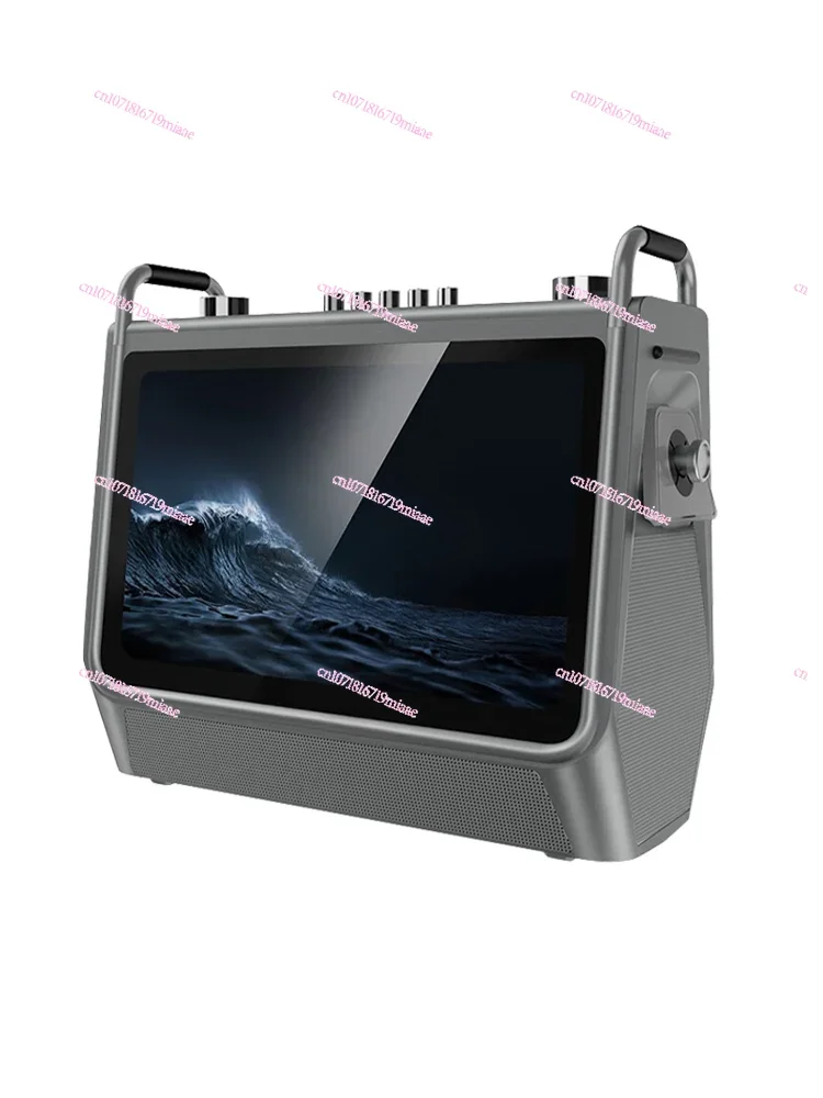 

Portable mobile with display screen outdoor square dance k singer video sound card audio all-in-one machine