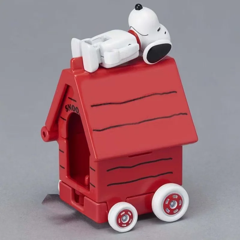 TOMY Snoopy 50e anniversaire édition pilote alliage voiture dessin animé ornement TOMICA modèle Simulation Collection véhicule cadeau jouets