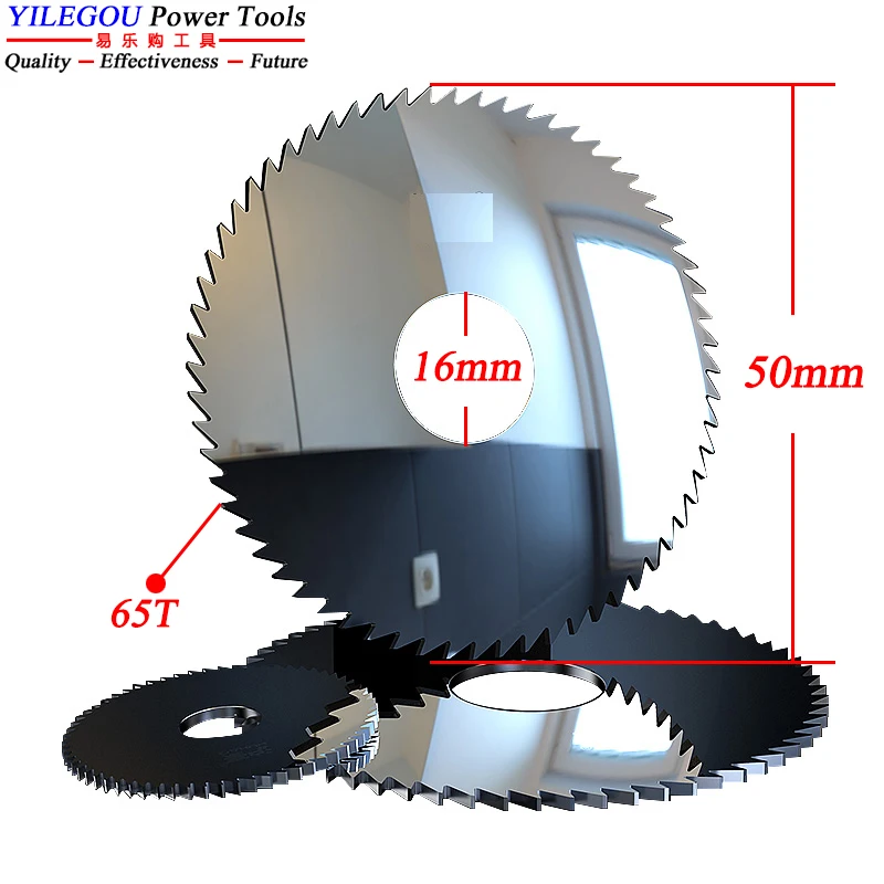 50mm-ソリッドタングステンカーバイド鋼製丸鋸刃。-50×16mm-タングステン鋼製フライス盤用カッター。-切断厚さ03～30mm、内径16mm