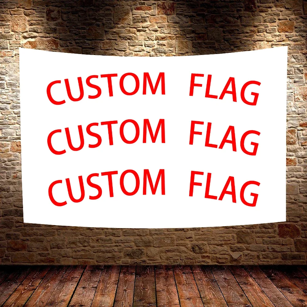 FLAGood 60X90 90X150cm Flags And Banners Graphic Custom Printed Flag With Shaft Cover Brass Grommets Design Outdoor Decoration